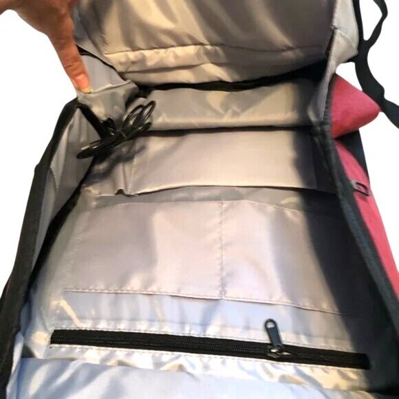 Anti-Theft Nylon Travel Laptop Backpack W/ USB Charger Port & Multi Compartments - Picture 4 of 6